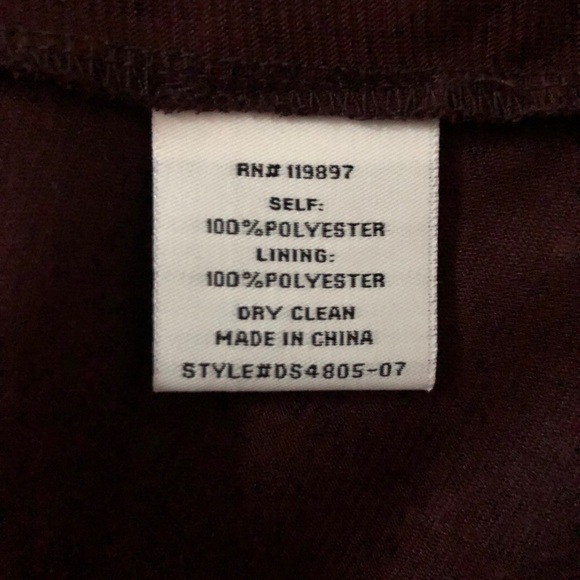 Collective Concepts Dress- Size: S. Burgundy/Wine - Picture 4 of 4